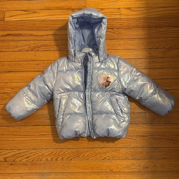 H&M Disney Frozen Puffer Coat - Picture 3 of 6
